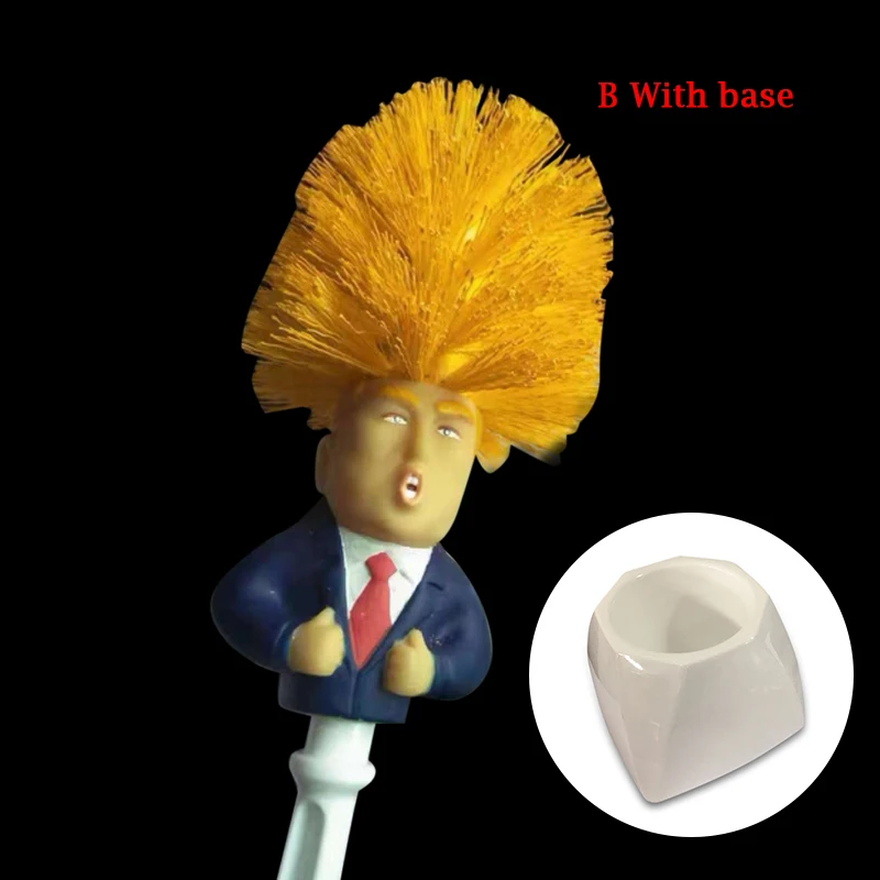 Новинка Лидер продаж 1 шт. унитаз Дональд Трамп щетка забавный подарок-кляп