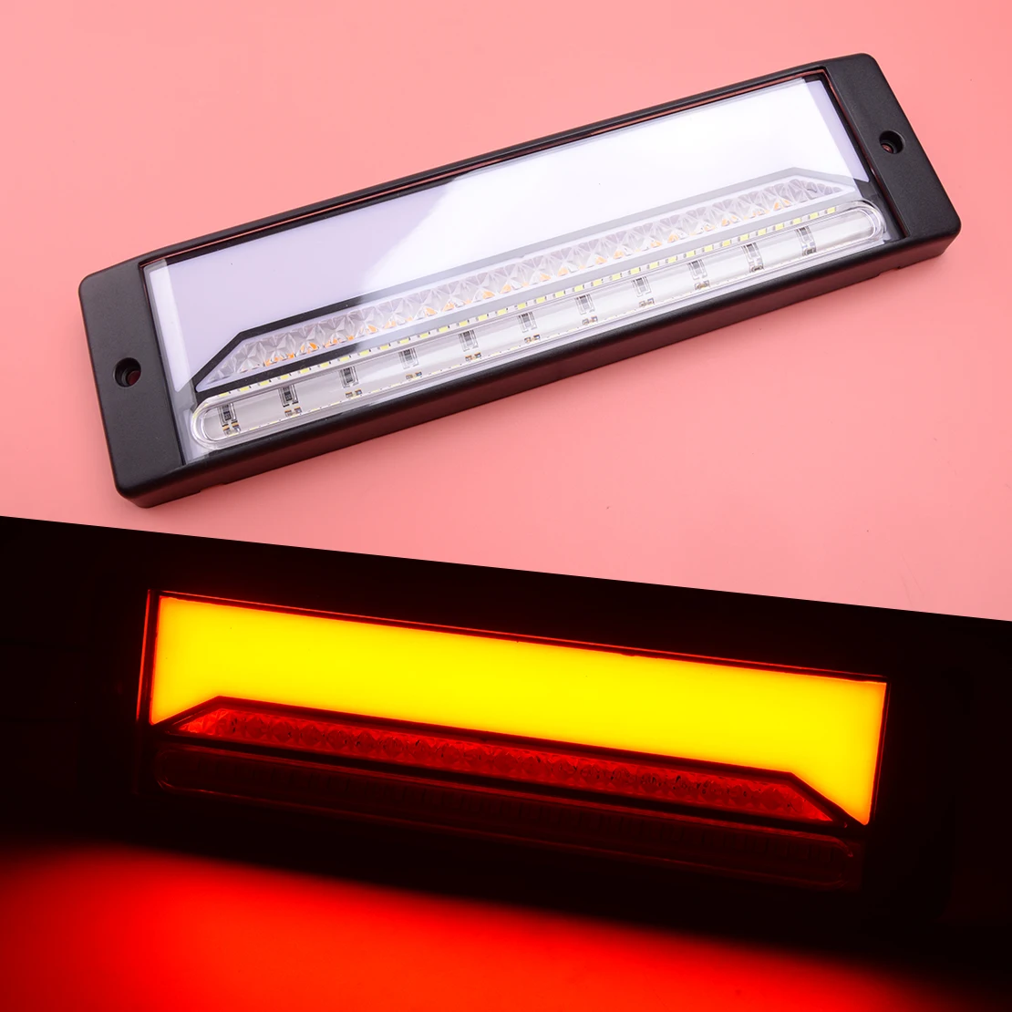 

Универсальный пластиковый автомобильный светильник, 12 в-24 в, IP68, 3 Вт, прозрачные линзы, 147LED, неоновый проточный сигнал поворота, задний стоп-...