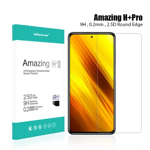 Закаленное стекло для Xiaomi Poco X3 Pro NILLKIN 9H Pro Plus XD CP Max, полное покрытие, Защита экрана для Poco X3 NFC