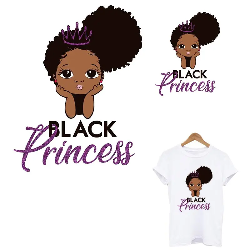 Симпатичные черные нашивки с утюгом для принцессы одежды самодельные моющиеся