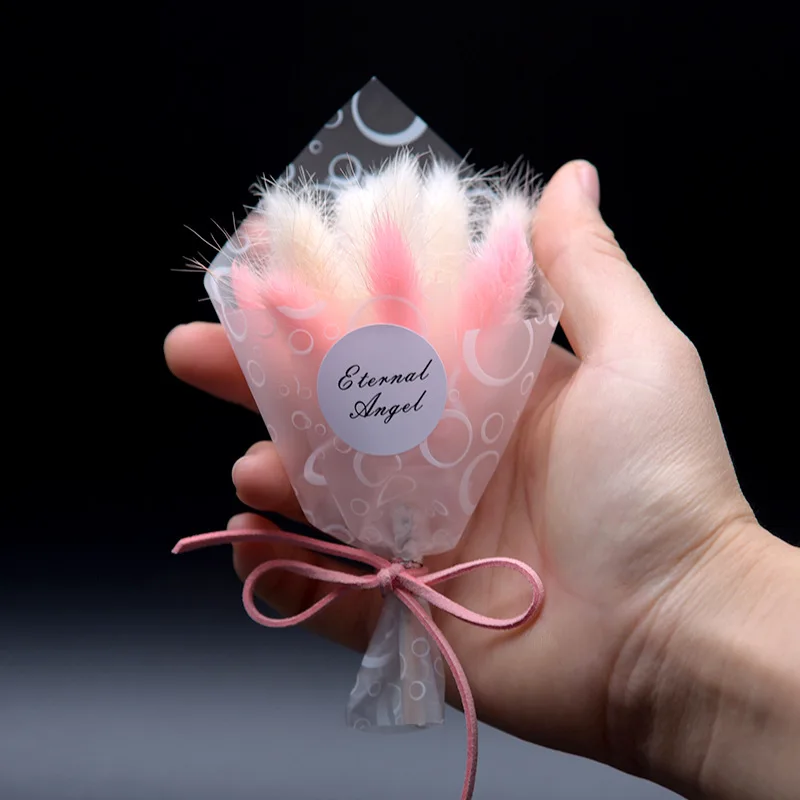 Искусственный цветок Flone Вечные сушеные цветы цвет задний подарок на день