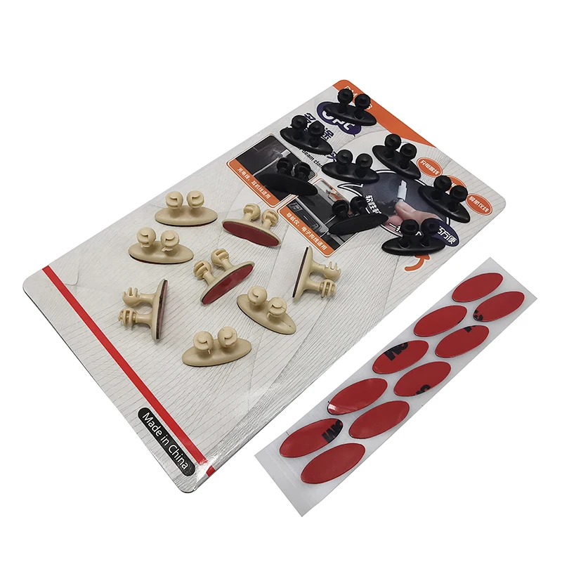 8 шт./лот автомобильный зажим для провода держатель кабеля органайзер