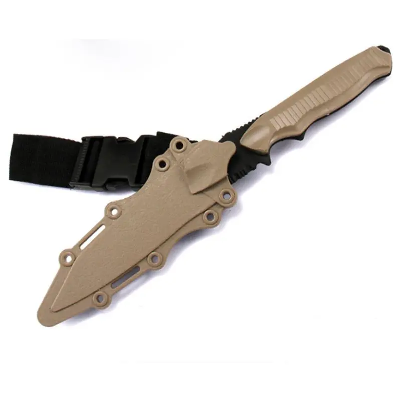 

Safe 1: 1 Tactical Rubber Knife Military Training Enthusiasts CS Cosplay Toy Sword First Blood Props Dagger Model