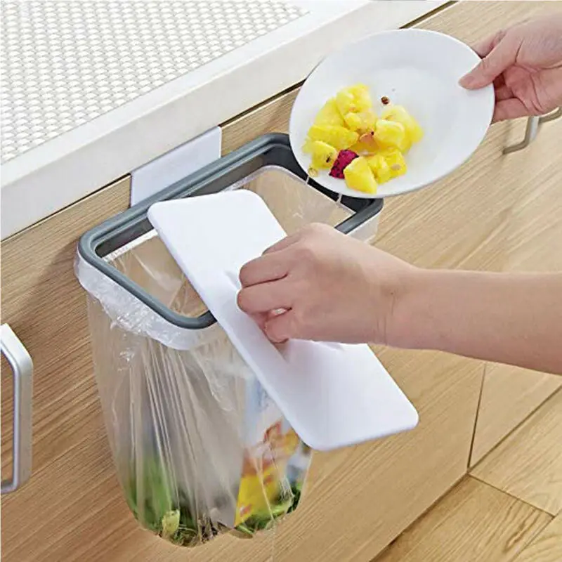 Kitchen Waste Bag Hanging Holder Trash Carrier Cupboard Bin Bags Hanger | Дом и сад