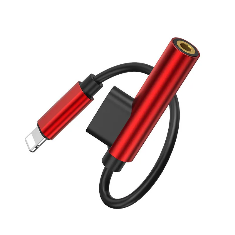 AQO 2 in 1 Audio Adapter for iPhone 8 7 Plus XS XR Charger Splitter Cable Lightning to 3.5mm Jack Earphone SJX-16 | Мобильные