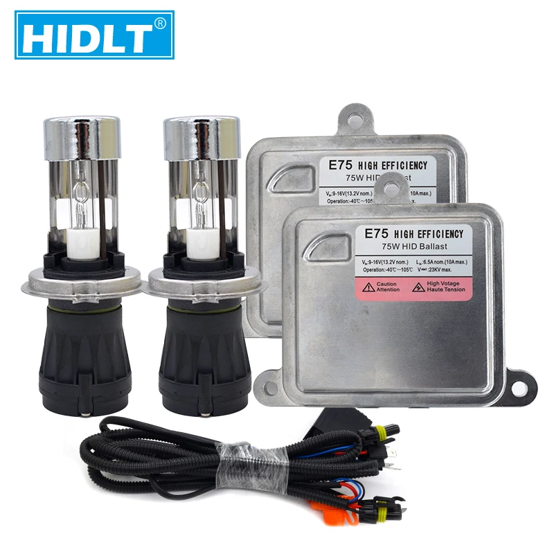 HIDLT 12 в 75 Вт Bixenon H4 HID комплект фар балласт для быстрого запуска 4300K 5000K 8000K