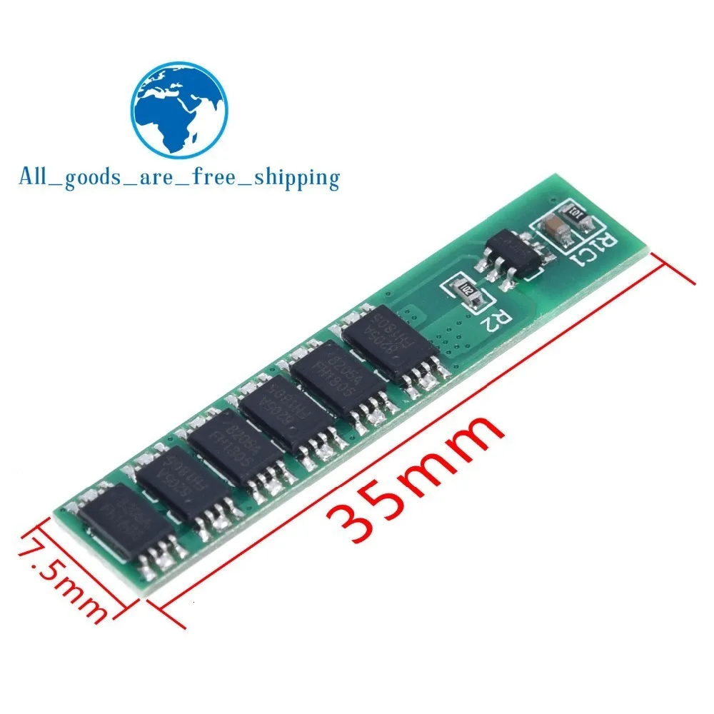 TZT 1S 15A 3,7 V литий-ионная 6MOS BMS PCM плата защиты батареи PCM для 18650 литиевых львиных батарей
