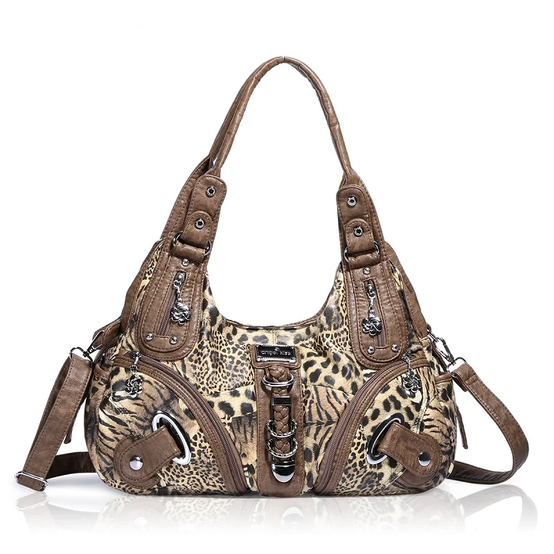Новое поступление модная женская леопардовая сумка Нетоксичная Экологически