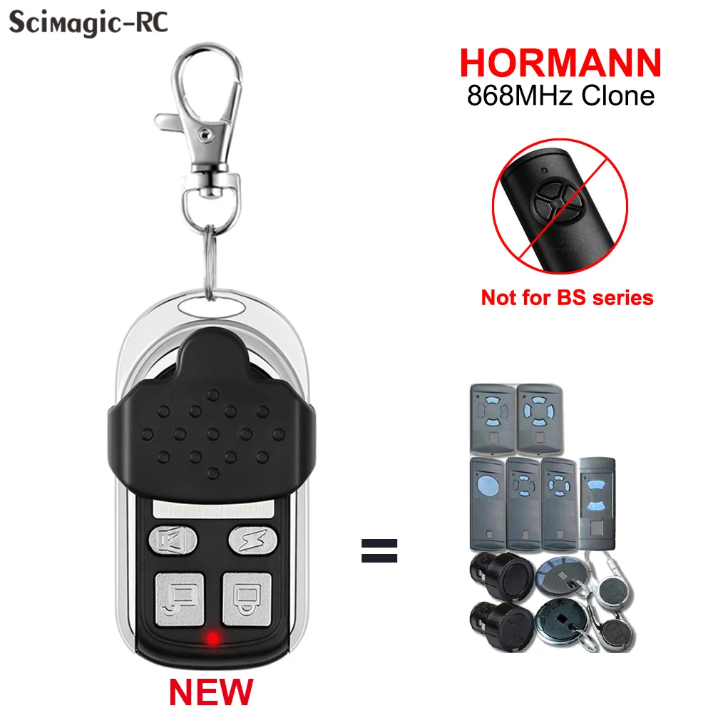 

868.35MHz Remote Control For HORMANN HSM2 HSM4 HSE2 HSE4 HSZ1 HSZ2 Garage Control Door Opener Transmitter Keychain Newest