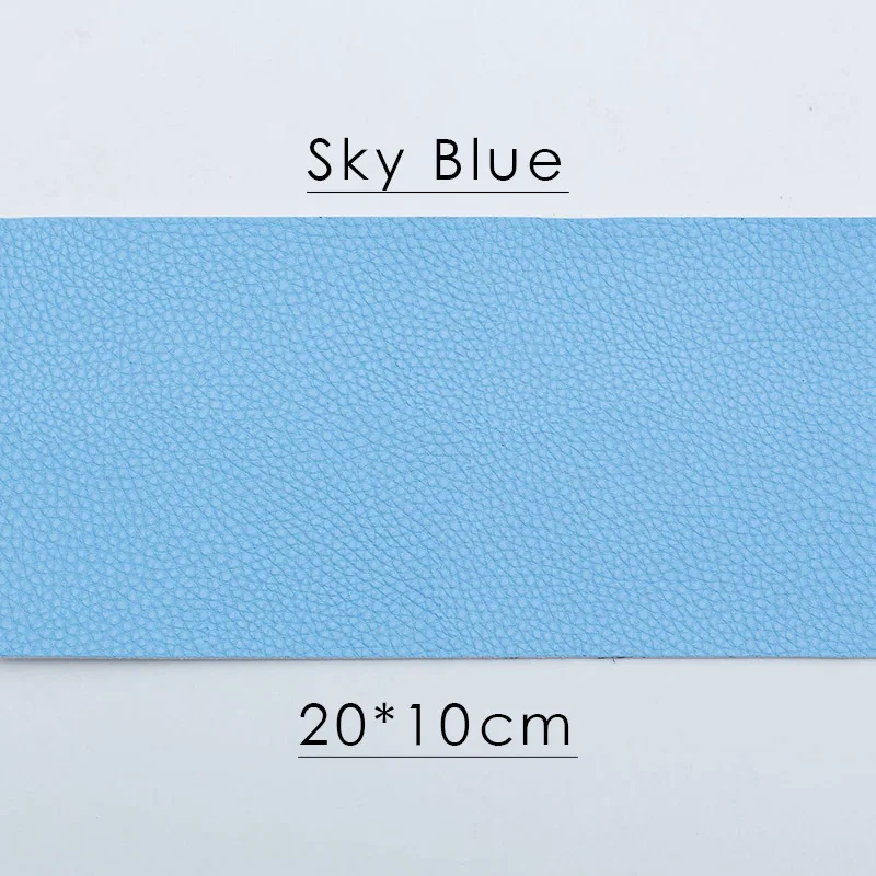 sky blue 15 цветов самоклеющиеся нашивки из искусственной кожи свободный крой DIY стикер для одежды ремонт кожаный диван-кровать в машине кожаная сумка Украшение кровати - Цвет: sky blue