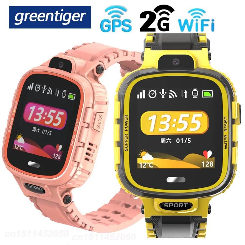 Greentiger TD26 умные детские часы IP67 водонепроницаемые gps wifi Детские трекер камера умные детские SOS мониторинг позиционирования часы