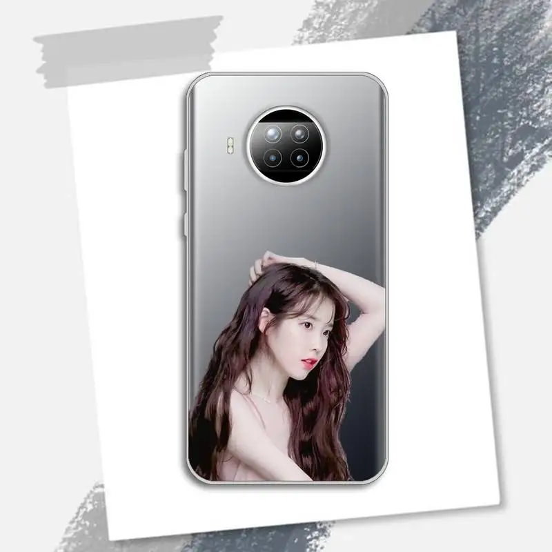 

IU famous Korean singer Phone Case Transparent for Xiaomi Redmi note 10 t 8 9 pro lite 11 protective custom funda