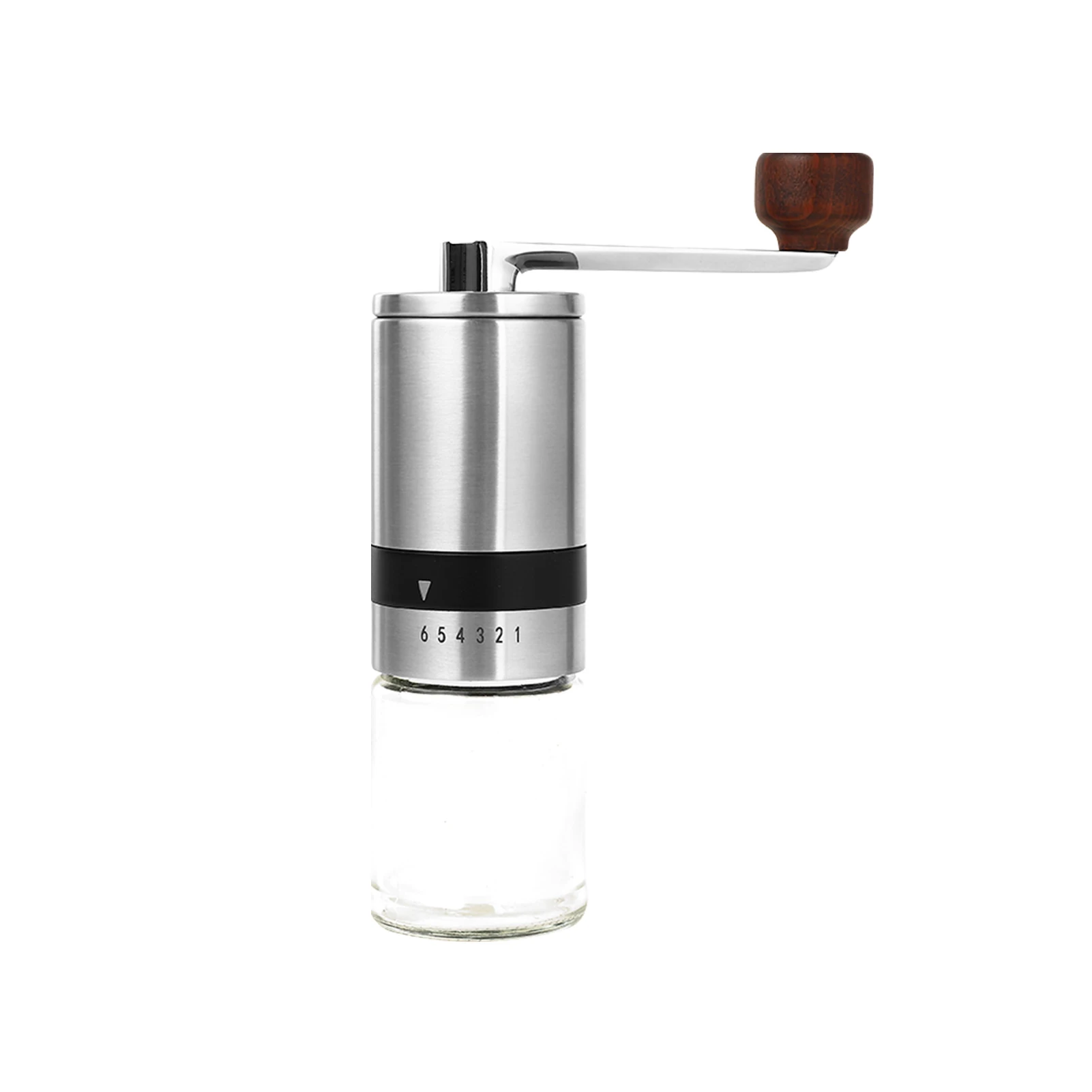 

Portable Home Manual Coffee Grinder Adjustable Setting Kitchen Lightweight Stainless Steel Burr For Camping Easy Clean Travel