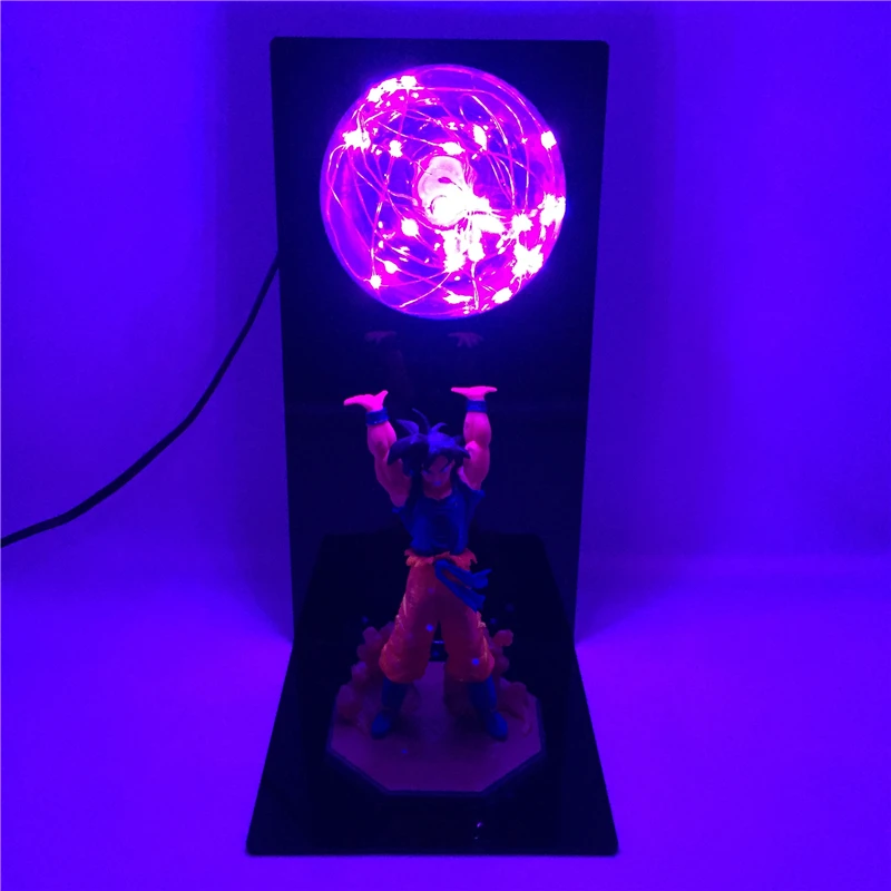 Dragon Ball Z лампа Фигурки Игрушка Сон Гоку kamehameha лампа аниме модель куклы с светодиодный светильник для детей Рождественский подарок