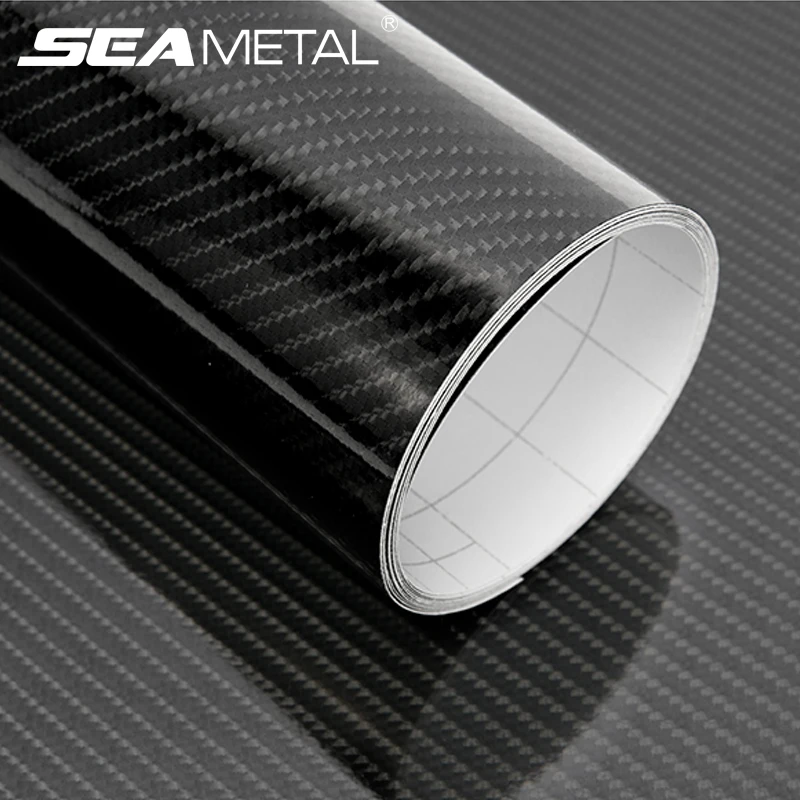 Автомобильные наклейки 6D автомобильная пленка наклейка углеродное волокно