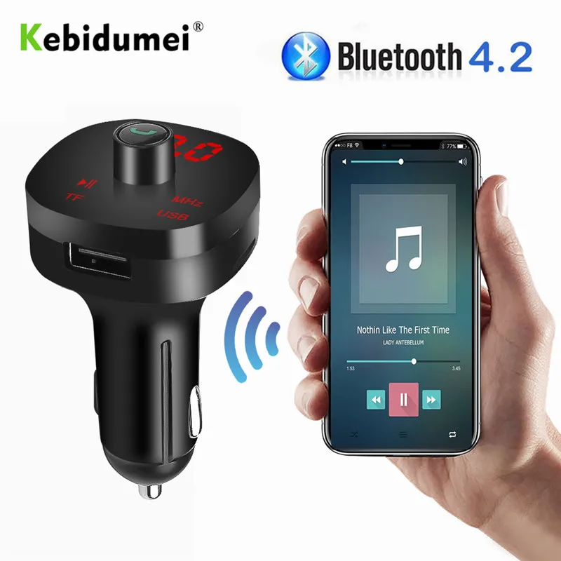 Цифровой FM-трансмиттер Автомобильный MP3-плеер беспроводной стерео аудио