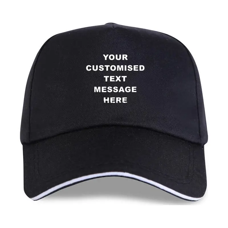 

Personalise Customised Men Baseball cap Add Your Own Text Message