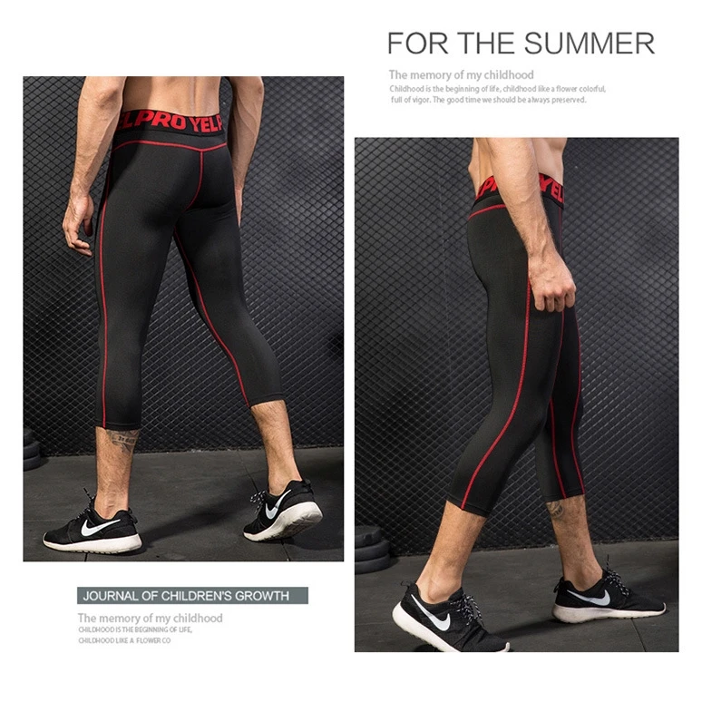 Мужские компрессионные облегающие штаны базовые шорты для бега крутые сухие