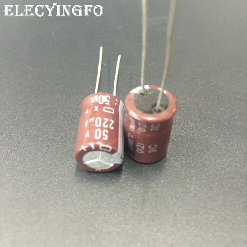 

10Pcs/100Pcs 220uF 50V220uf NCC KY Series 10x16mm Low Impedance ESR Long Life 50V220uF Aluminum Electrolytic Capacitor