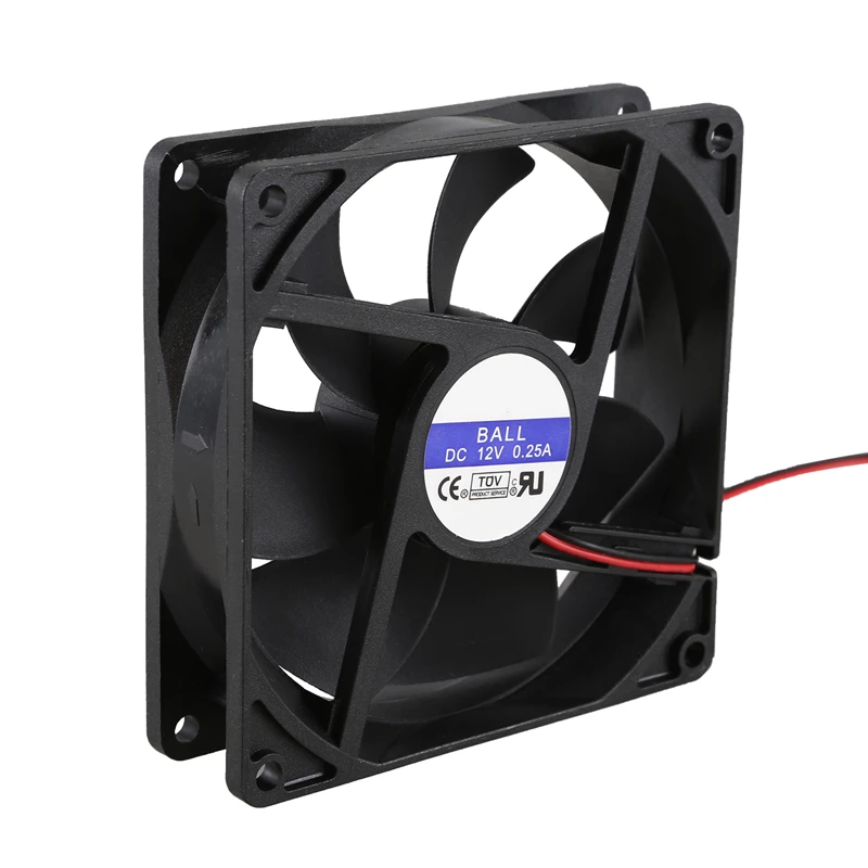 92 мм x 25 DC 12 В 2Pin 65.01CFM чехол для компьютера охлаждающий вентилятор процессора |