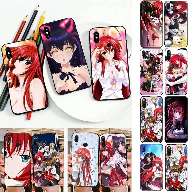 

High school dxd Anime Phone Case CaseFor Redmi note 8Pro 8T 6Pro 6A 9 Silicone Fundas for Redmi 8 7 7A note 5 5A note 7 Capa