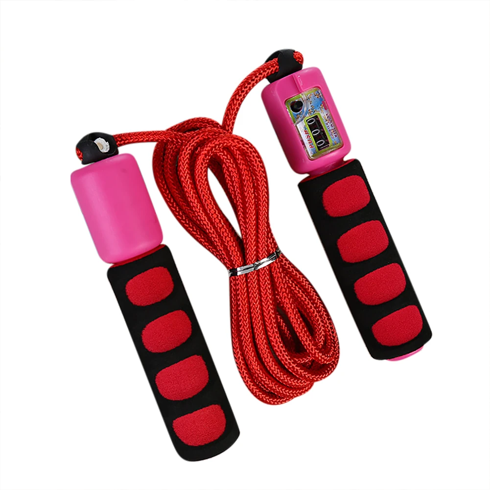 

Electronic Counting Rope Skipping Adjustable PVC Rope Skipping Slip-proof Sponge Wrapped Rope Skipping