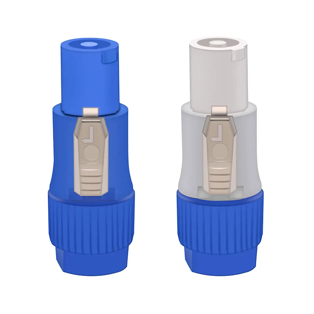 20pcs speakon male plug powercon type a nac3fcanac3mpa 1 chassis plug panel adapter 3pin powercon speaker connector free global shipping