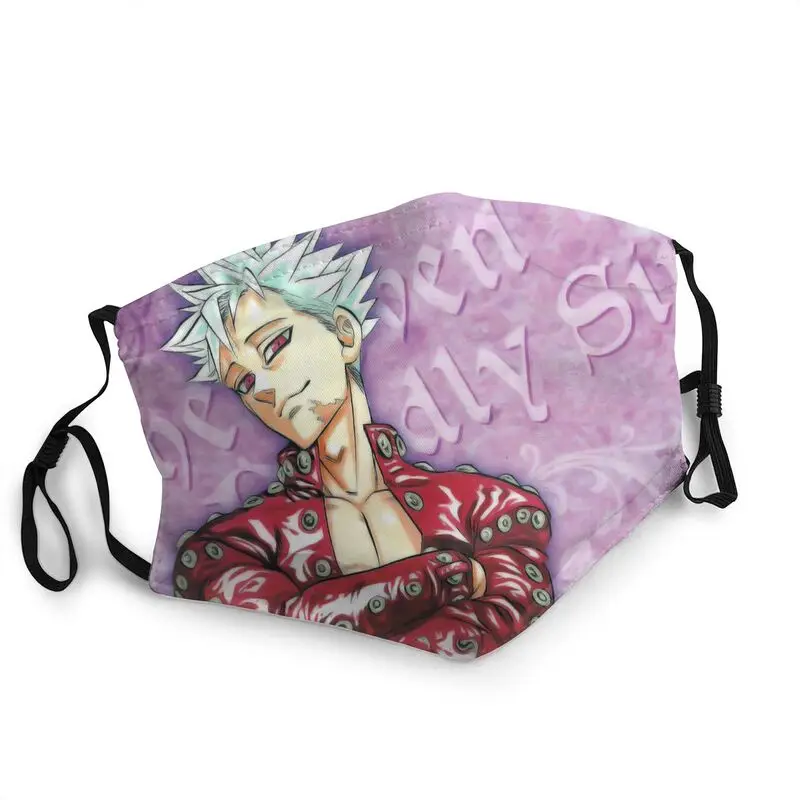 

Nanatsu No Taizai King Ban Mouth Face Mask Washable The Seven Deadly Sins Anime Mask Men Anti Haze Protection Respirator Muffle