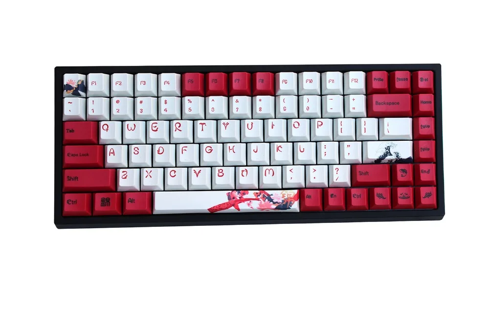 Карп keycap 108/130 клавиш PBT Вишневый профиль краситель-сублимированный MX Переключатель для механической клавиатуры keycap только keycap
