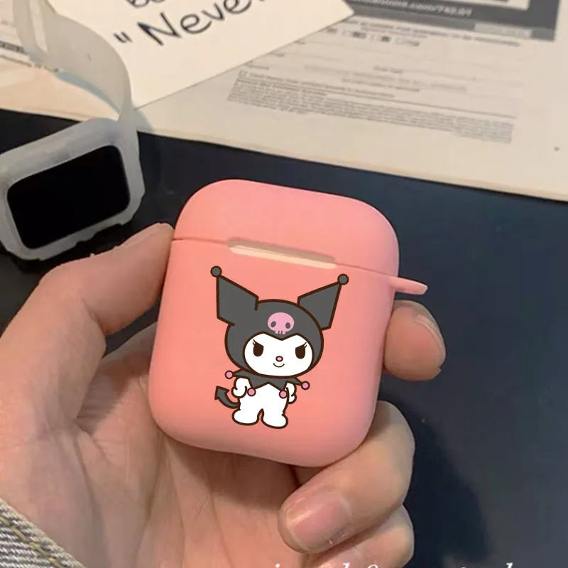 

Kuromi Cute Case For Airpods 2 1 3 pink Soft Silicone Earphone Cover for Airpods pro Wireless Bluetooth Earphone Charging Box