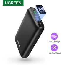 Ugreen power Bank 10000 мАч Быстрая зарядка 4,0 3,0 QC3.0 внешняя Мобильная батарея быстрое PD зарядное устройство для iPhone 11 8 Xs Mini power bank