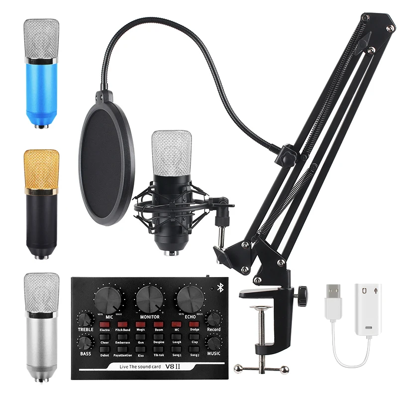 Профессиональный конденсаторный микрофон BM700 для ПК телефона студийной