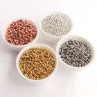 Бусины россыпью из латуни, металла, 18 К, 20 шт., 23456 мм