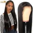 Парики из натуральных волос на сетке al прямые 5x5 HD прозрачные парики на сетке с косточками прямые парики на сетке перуанские волосы Dorisy Реми