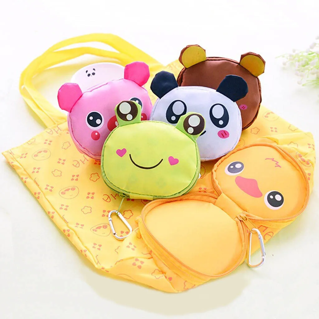 Сумка для супермаркета унисекс с рисунком милой собачки большая вместимость