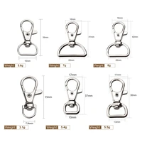 10 pcs chain ring lobster clasp snap dog buckle bag parts outdoor backpack metal swivel trigger hook key 6 sizes