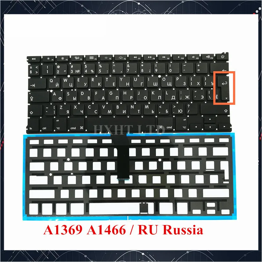Новый A1369 A1466 ru россия клавиатура для Apple Macbook Air 13 &quotA1369 Клавиатура ноутбука 2011 2012