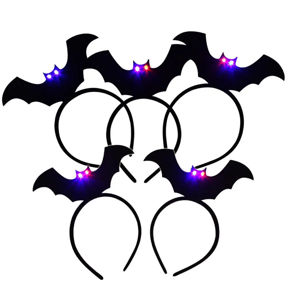 Красочные Хэллоуин вечерние светящаяся головная повязка жуткий летучая мышь