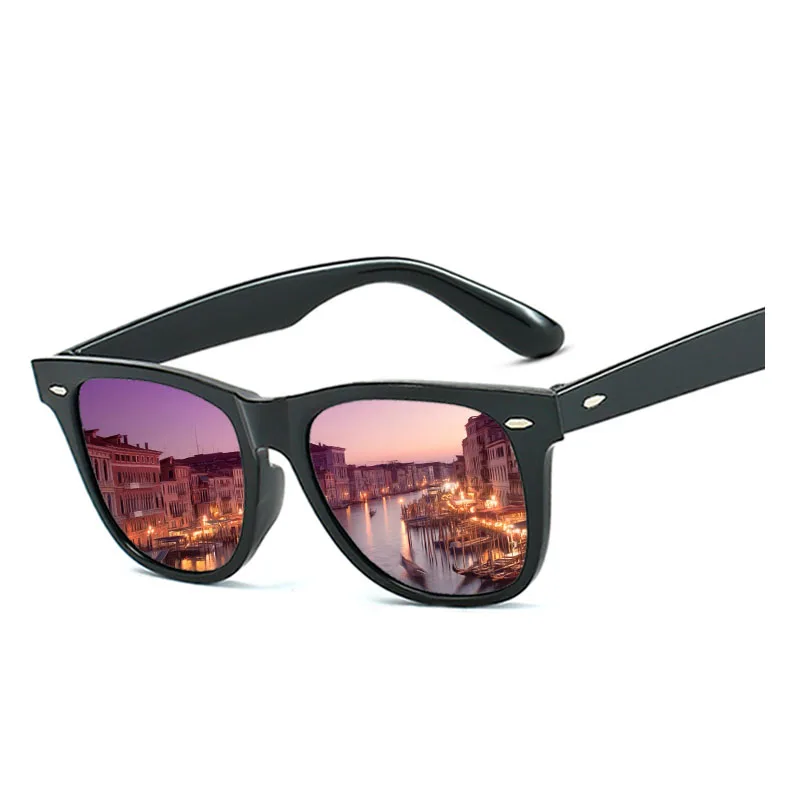 

2019 Fashion Anti-Reflective Sunglasses Men/Women Classic Rectangle Black Mirror Sun Glasses For Men's/Women's