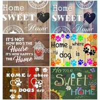 5d diy diamond painting sweet home letter picture of rhinestones full square round drill diamond embroidery mosaic handicraft