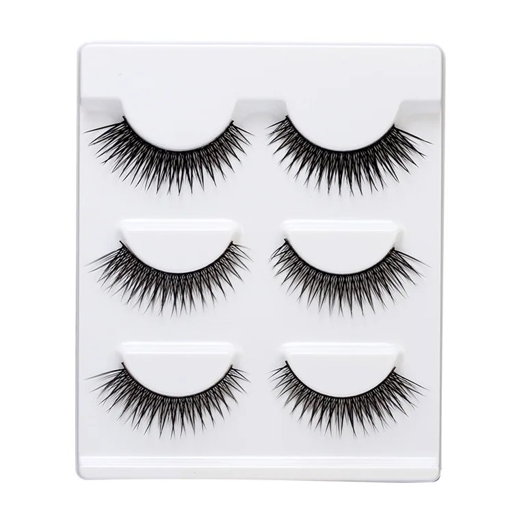 3 пары 3D норковые накладные ресницы натуральные реалистичные короткие Макияж Красота Инструменты для