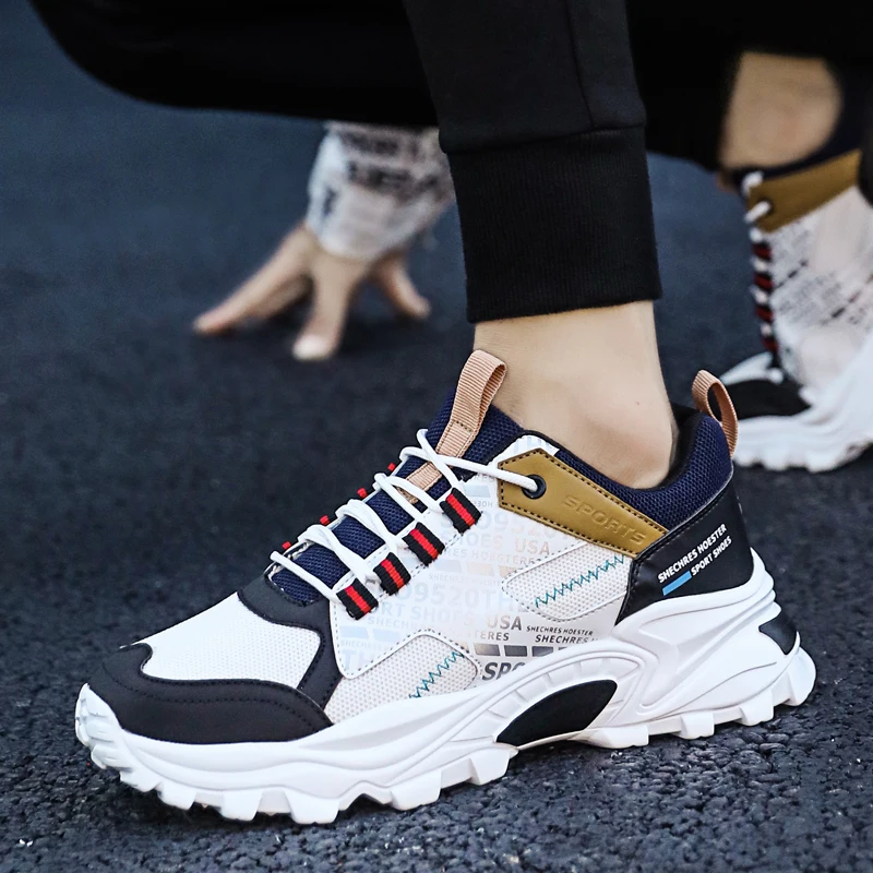 

New Trend Men Casual Sneakers 2021 Autumn Fashion Brand Men Chunky Shoes Street Style Men Tennis Man Dad Shoes Sport Shoes