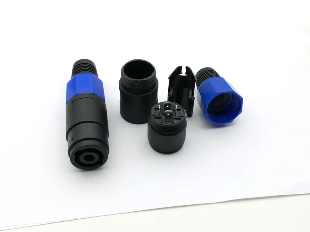 10 шт. 4 Pin Женский Speakon Профессиональный полюса Мощность con разъем питания аудио