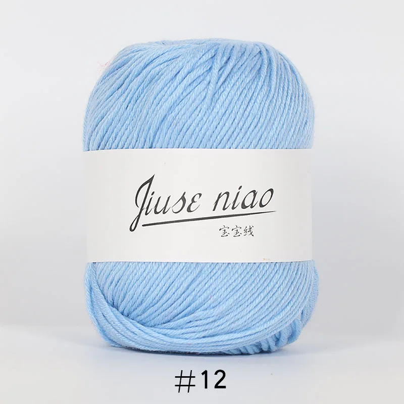 Пряжа для ручного вязания детская хлопковая нить вязание крючком сделай сам