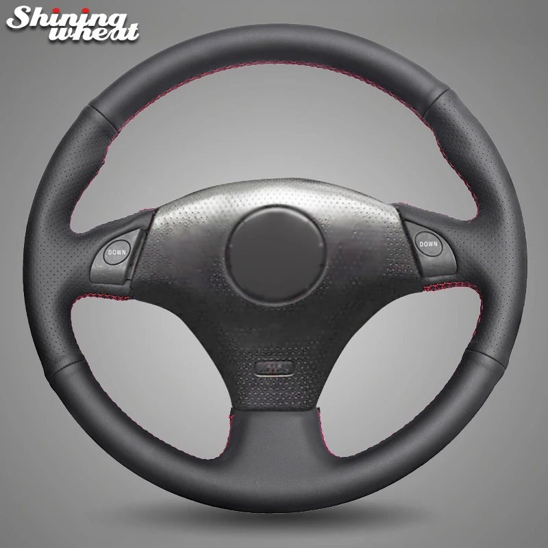 

Black Leather Car Steering Wheel Cover for Toyota RAV4 2003-2005 Celica 2003 Lexus IS200 300 1999-2005