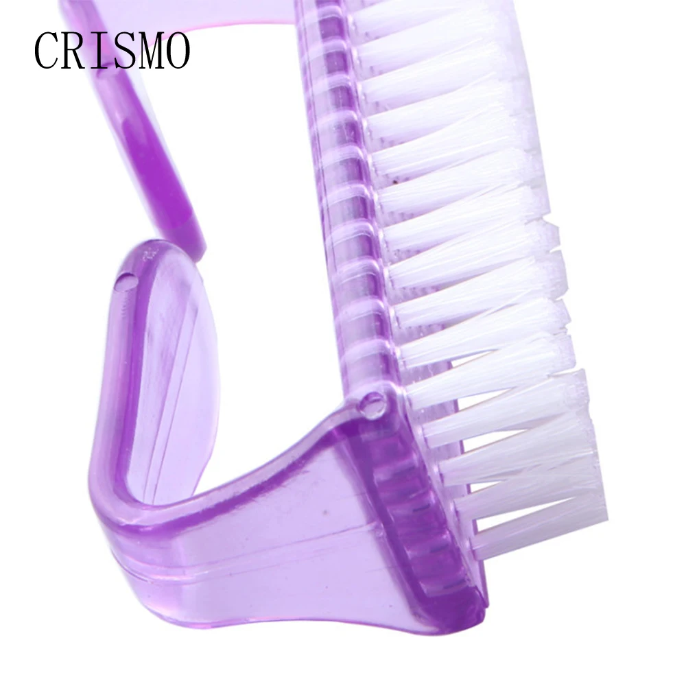 CRISMO Чистящая щетка для ногтей инструмент маникюра педикюра мягкое удаление пыли