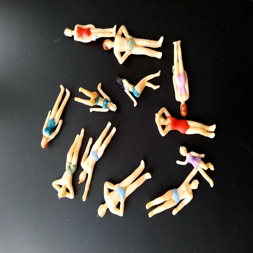 1/50-1/150 масштаб плавательные фигуры люди Хо модель расположения поезда