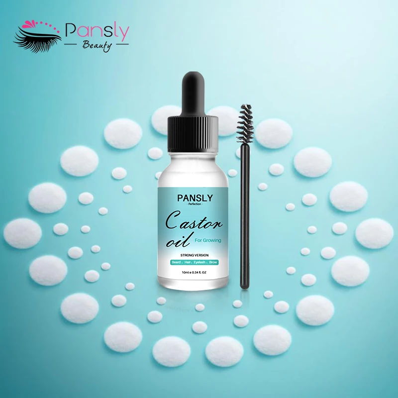 

PANSLY Eyelash Growth Essential Oil Eyebrow Hair Growth Serum Natural Castor Oil Beard Nourish Fight Hair Loss Essential Oil