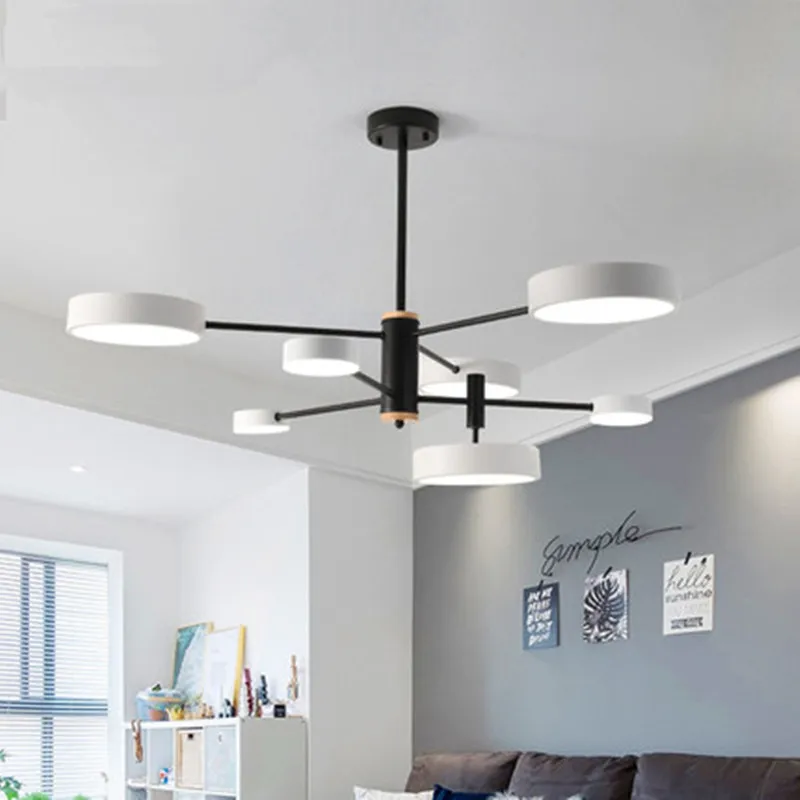 Светодиодные подвесные светильники из массива дерева для столовой оборудование