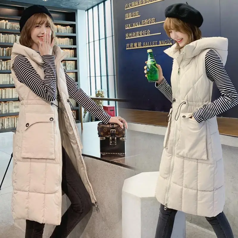 2019 Новая модная женская жилетка куртка осень зима теплая Толстая Верхняя одежда